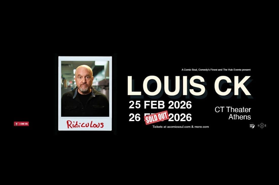An image of 25th – 26th of February | Louis C.K. | Christmas Theater | Athens
