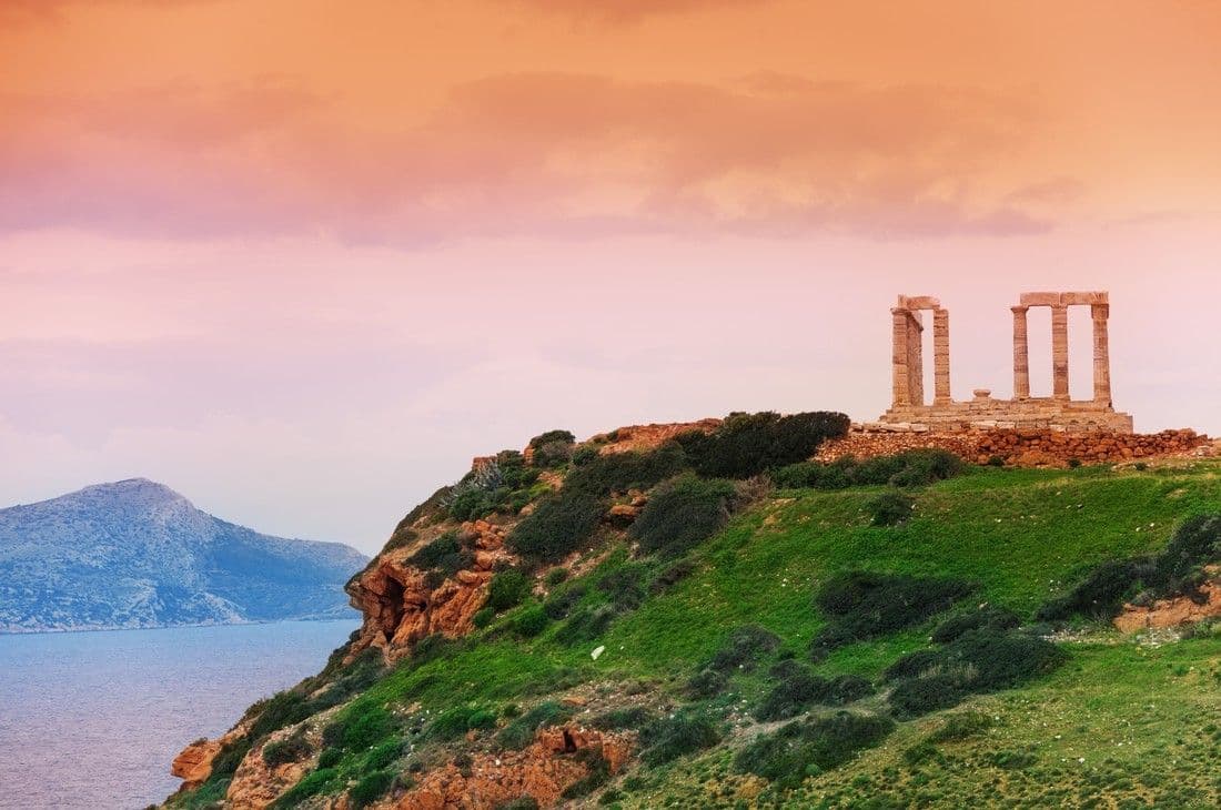 An image of Temple of Poseidon at Sounion