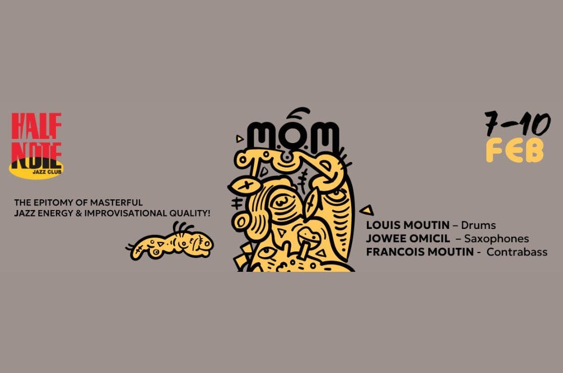 An image of 7th – 10th of February | M. O. M. Louis MOUTIN, Jowee OMICIL, Francois MOUTIN | Half Note Jazz Club | Athens