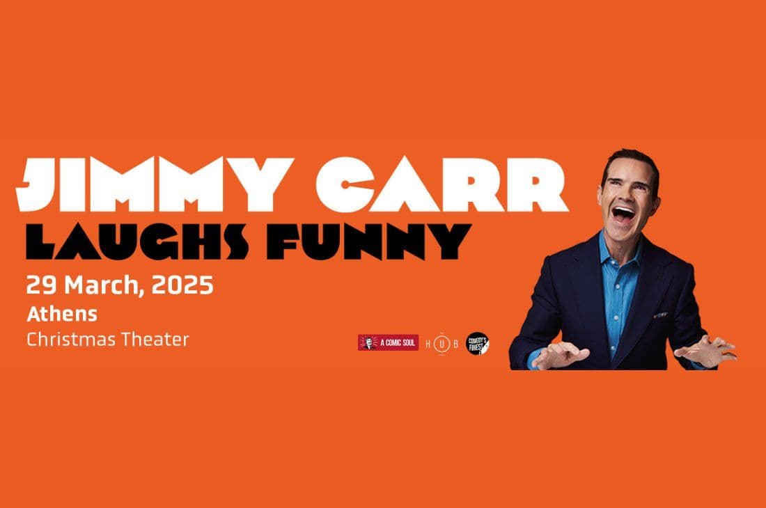 An image of 29th of March | Jimmy Carr - Laughs Funny | Christmas Theater | Athens