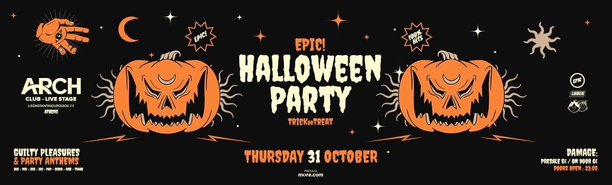 An image of 31 Οκτωβρίου | EPIC Halloween Party | ARCH