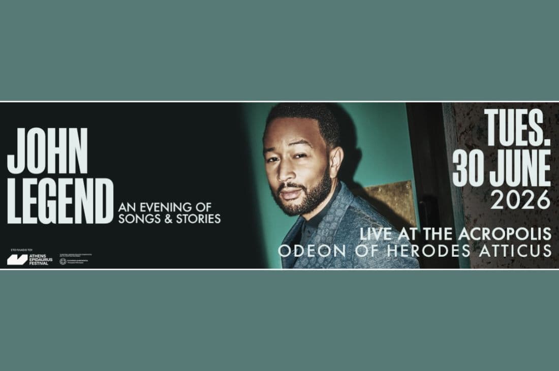 An image of 30 Ιουνίου | JOHN LEGEND - Live at Acropolis | Ωδείο Ηρώδου Αττικού | Αθήνα