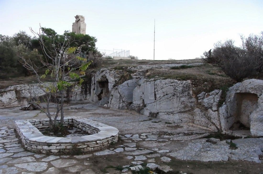 An image of Philopappos Hill