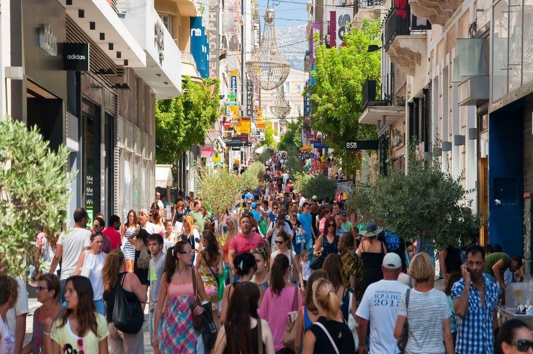 An image of Ermou street