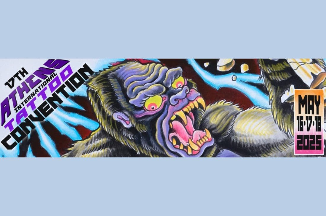 An image of 16th - 18th of May | 17th Athens Tattoo Convention 2025 | Tae Kwon Do Stadium | Athens