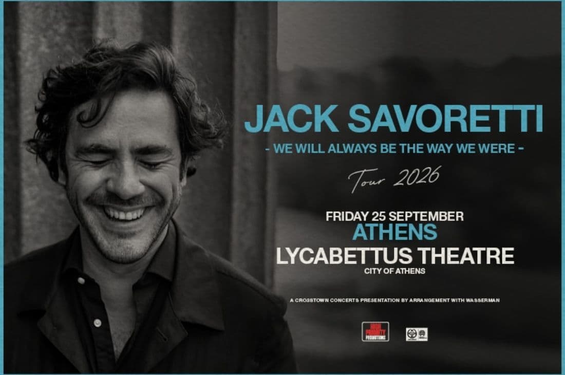 An image of 25 Σεπτεμβρίου | Jack Savoretti - We Will Always Be The Way We Were - Tour 2026 | Δημοτικό Θέατρο Λυκαβηττού | Αθήνα