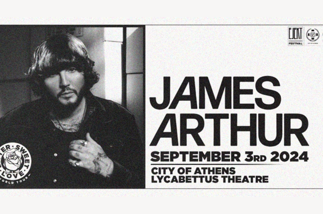 An image of 3 Σεπτεμβρίου | James Arthur | Θέατρο Λυκαβηττού