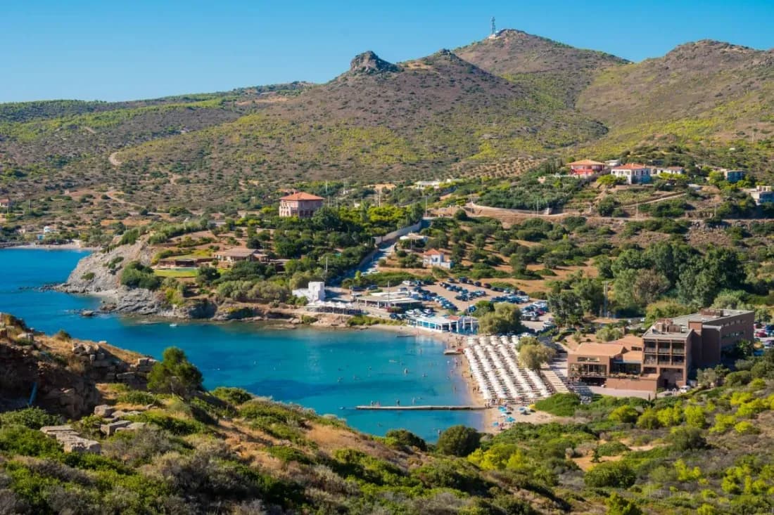 An image of Sounio Beach